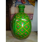 Green hand painted XL water jar 50x33x60 cm