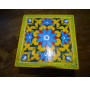 Square box with multicolored tiles 15x15x11 cm - 1