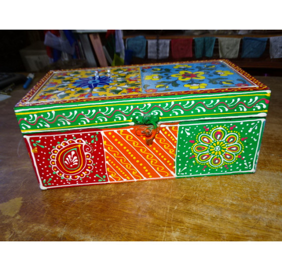 Rectangular box with 2 tiles 27x15x11 cm - 5