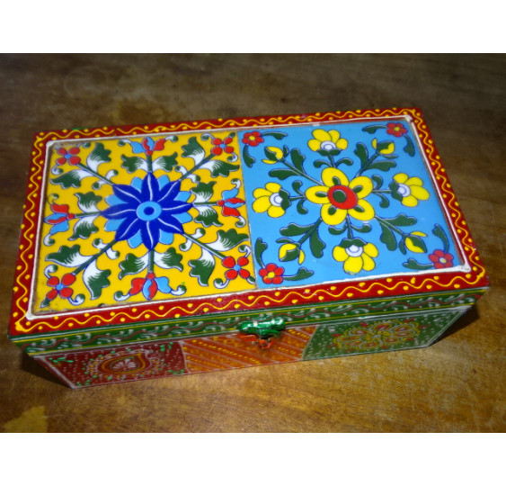Rectangular box with 2 tiles 27x15x11 cm - 5