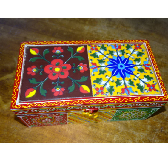Rectangular box with 2 tiles 27x15x11 cm - 8