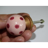 Light pink ball button with pink dark pink