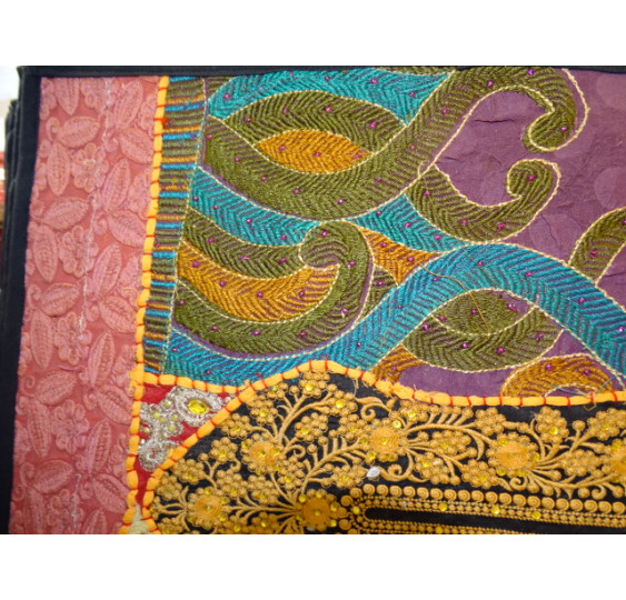 cover 40x40 cm in old Gujarat fabrics - 476