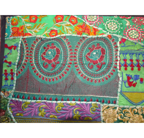 cover 40x40 cm in old Gujarat fabrics - 494