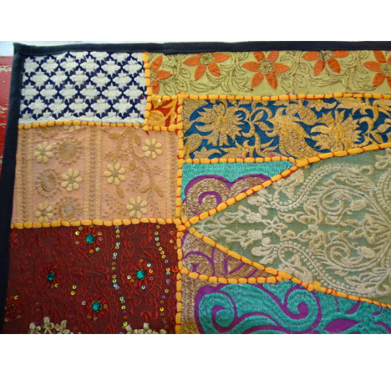 cover 40x40 cm in old Gujarat fabrics - 504