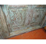 Portes ancienne de maison turquoise 132x15x209 cm