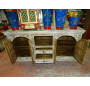 Long flat tv cabinet with 4 alcove doors and 2 drawers 170x80 cm - 2