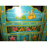 Blue Mughal headboard screen and carved flowers
