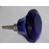 DIAMANT-förmiger Glasknopf 45 mm Ultramarinblau