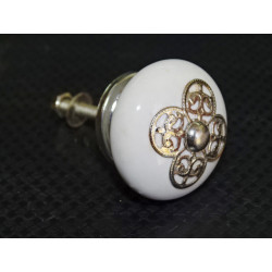 White porcelain handle with...