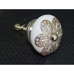 White porcelain handle with...