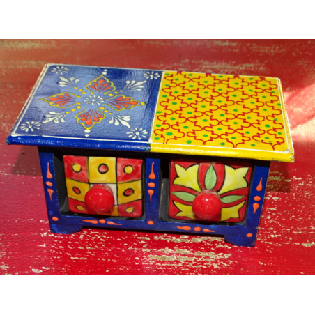 Tea or spices box 2 drawers N° 16