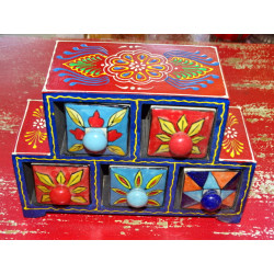 Tea or spices box 5 ceramic...