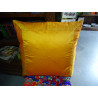 pillow cover 60x60 in orange taffeta and brocade edge