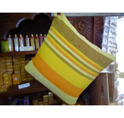 Cushion cover kerala 40x40 cm yellow, orange and taupe