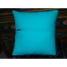 Cushion cover 1 elephant 40x40 cm turquoise brocade edge