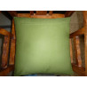 cushion cover peacock green border brocade 40x40 cm