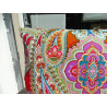 Cushion cover in 40X40 cm with multicolored kashmeer