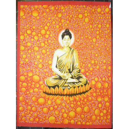 Buddha bulles oranges et rouges