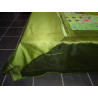 Parure de lit verte avec patchwork