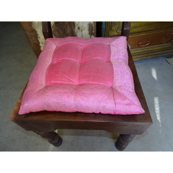 chair cushions pink brocade...