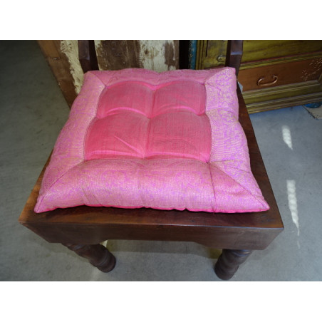 chair cushions pink brocade edges