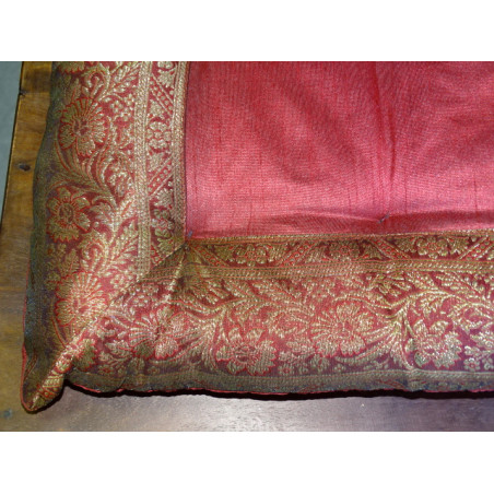 chair cushions bordeaux brocade edges
