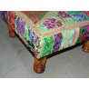 Low stool 40X40x25 cm covered with patchwork - 22