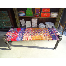 Long Indian bench with seat...