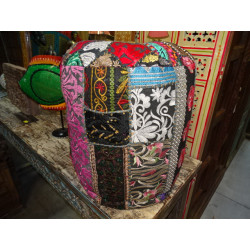 Indian pouf in black...