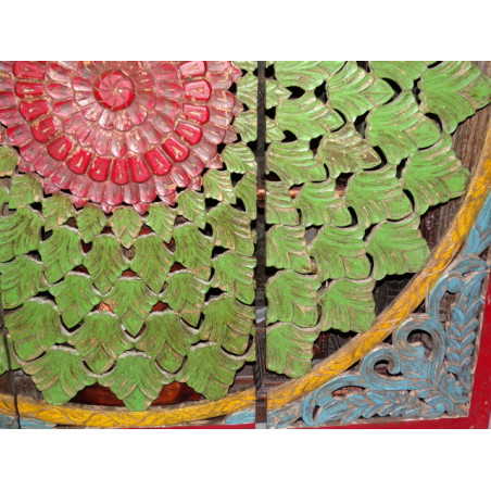 Decorative triptych / headboard 184x184 cm multicolor