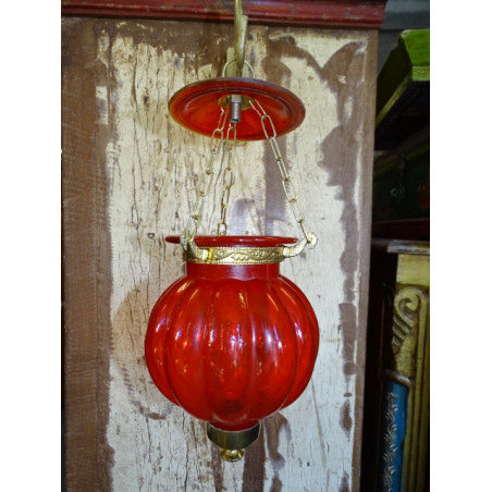 small lamp KHARBUJA red 13x13 cm