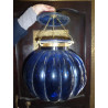 Grande lampe KHARBUJA bleu foncé 30x30 cm