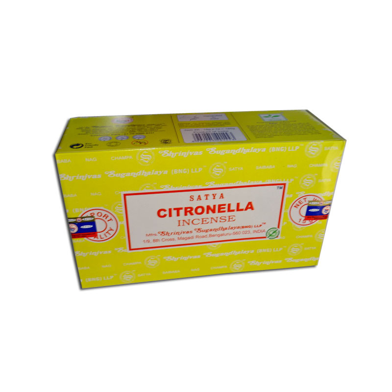 Box of 12 cases of 15 gr CITRONNELA perfume incense ** 2 cases offered **