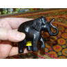 Incense Burner Resin black elephant