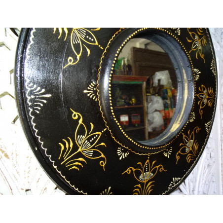 Hand painted relief mirror 45 cm in diameter - 4