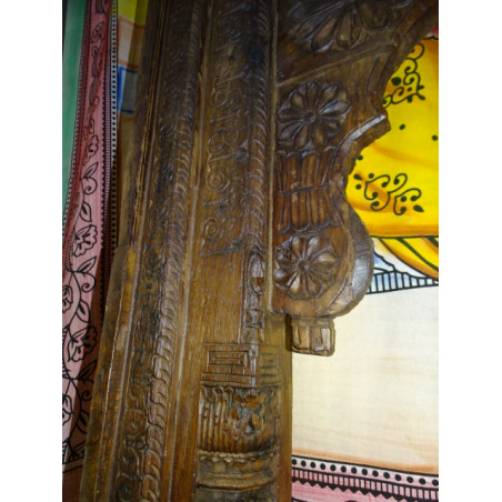 Large antique Indian arch with teak patina 170x265 cm