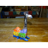Camels in metal and wood carved and painted by hand - PM