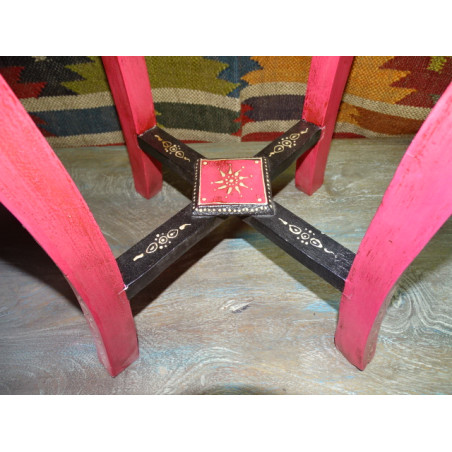 Pedestal (60 cm) pale pink and black drawer