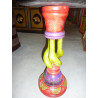 Pedestal embossed painted twisted (MM).