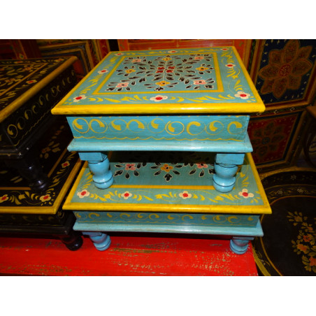 Table with cushion bazot 38x38cm blue