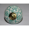 Drawer knobs with green arabesque