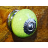 Handle green round cracked effect