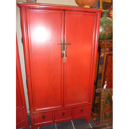 big cabinet lacquered red