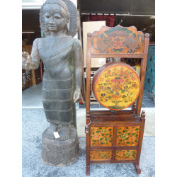 dresser with drum tibetan