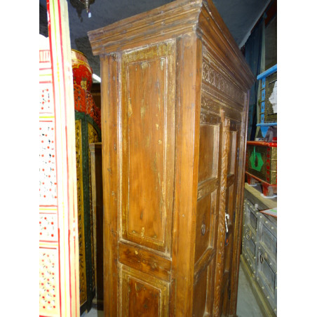 Large wardrobe with old weathered teak doors