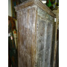old indian bedroom wardrobe with 2 carved doors