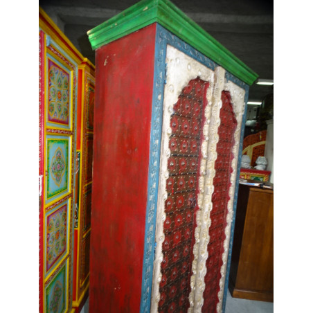 cabinet arch and iron muticolore - red