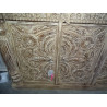 Fully carved sideboard with 3 doors and a clear patina