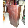 Dark patinated column bookcase with 3 arches 120 cm high